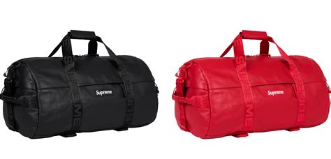 replica supreme duffle bag|supreme duffle bag leather.